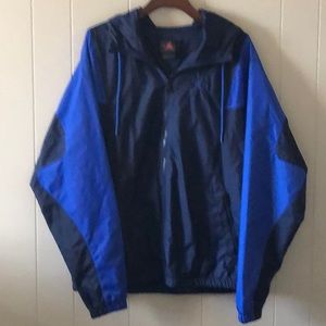 Nike Air Jordan blue/navy nylon rain hooded jacket